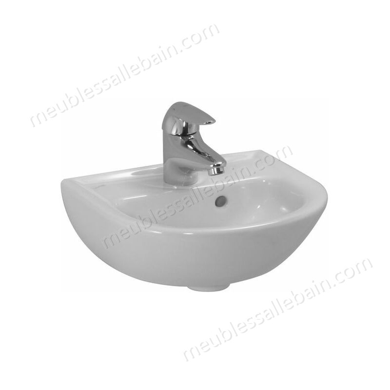 Moins Cher Laufen PRO B Lave-mains, 1 trou pour robinet, avec trop-plein, 400x320, blanc, Coloris: Blanc avec LCC - H8159514001041 - -0