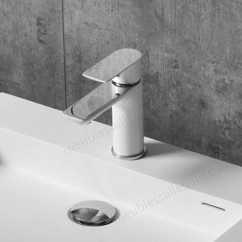 Prix Compétitif Robinet mitigeur pour vasque ou lavabo 4024CW chromé blanc - -0