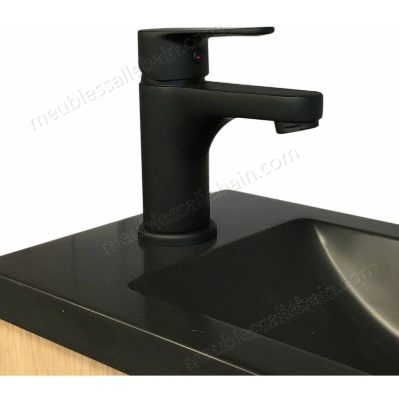 Moins Cher Robinet lave-mains Noir Mat - Mitigeur eau chaude / eau froide - GRIFO - Noir - -0