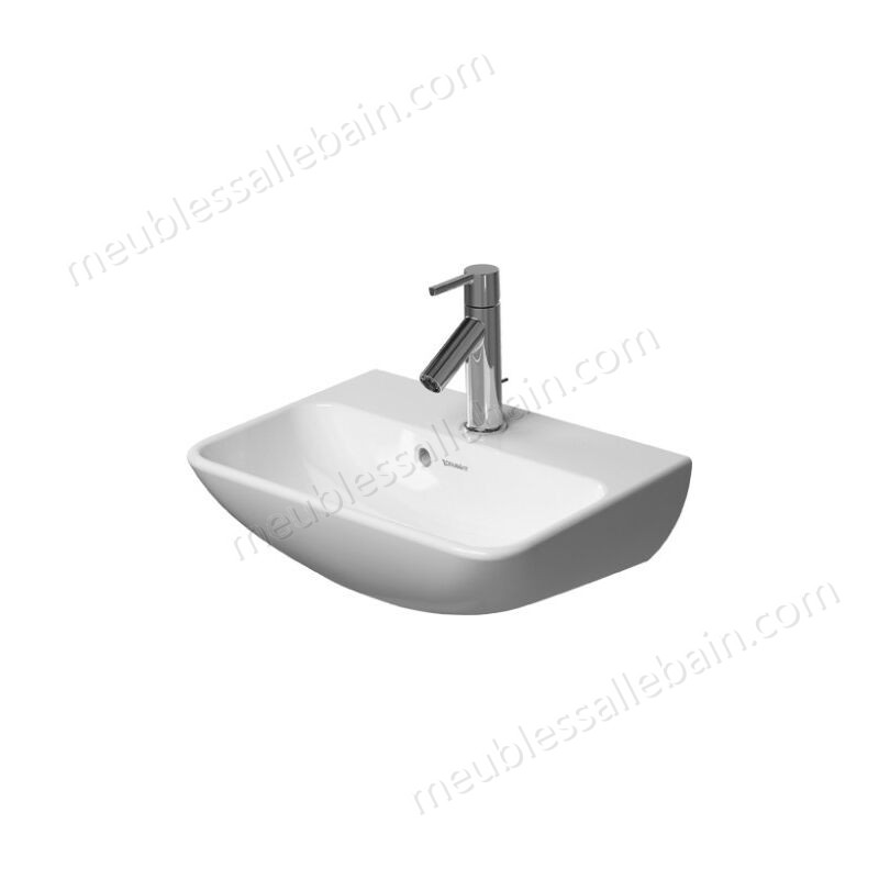 Moins Cher Duravit ME by Starck Lave-mains, 1 trou de robinet, avec trop-plein, avec table à trous, 450 mm, Coloris: Blanc - 0719450000 - -0