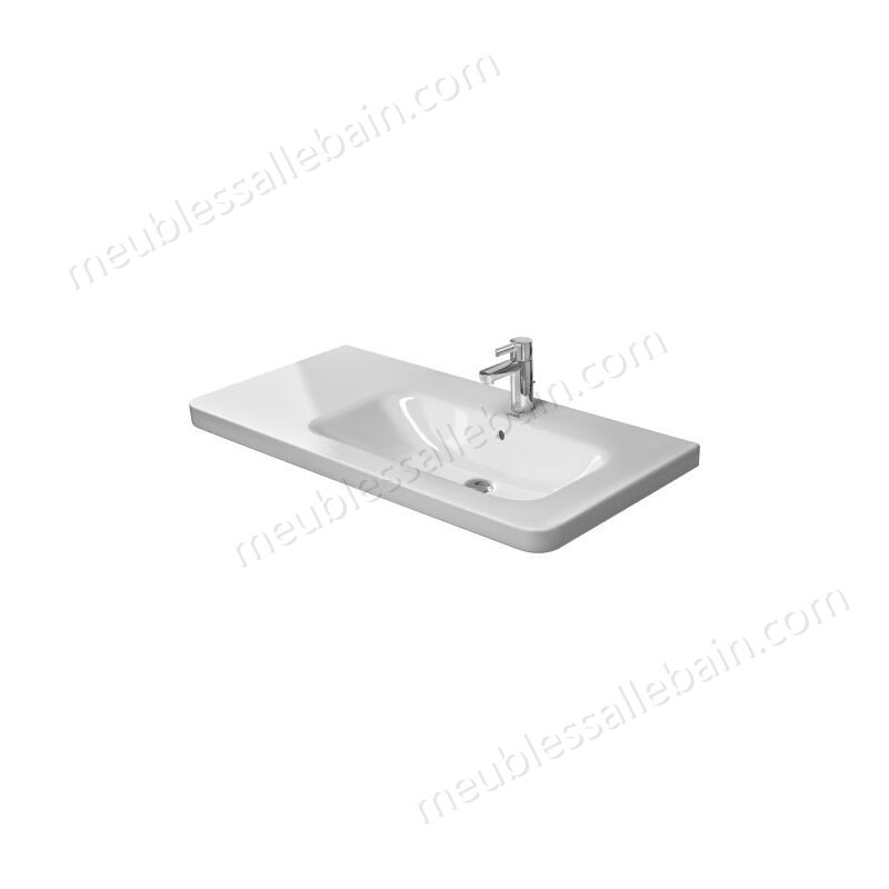 Moins Cher Duravit lave-mains DuraStyle 100cm asymétrique, avec trop-plein, 3 trous pour robinet, lavabo à droite, Coloris: Blanc - 2326100030 - -0