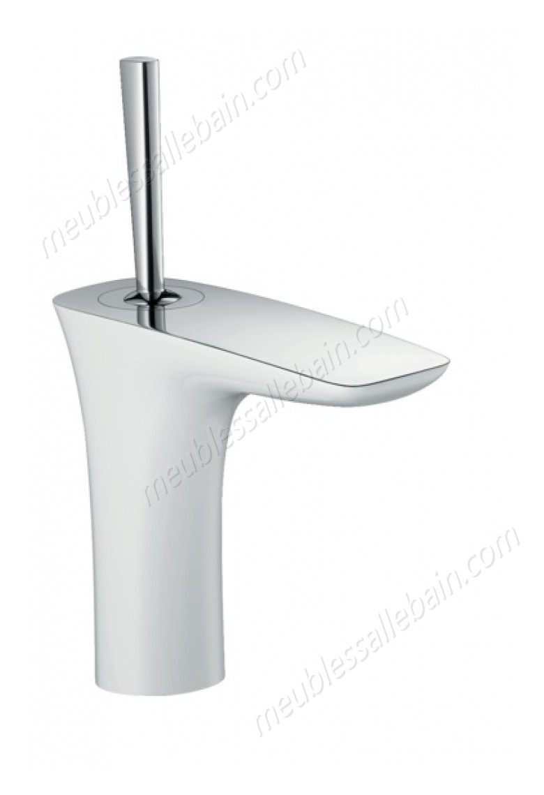 Moins Cher PuraVida 240 Mitigeur lavabo surélevé pour vasque libre avec flexibles de 900 mm vidage push-open pur chrome - -0