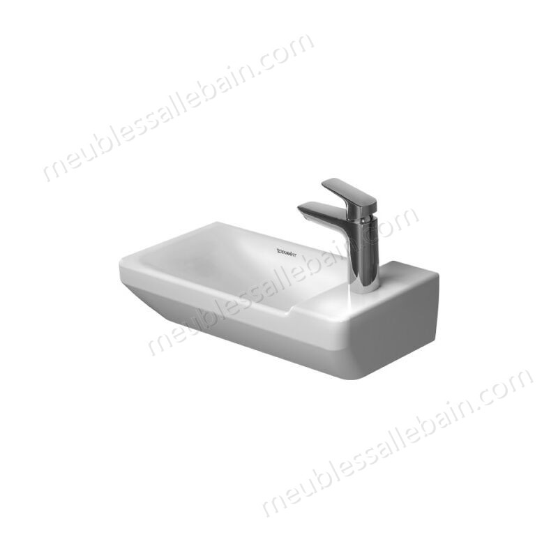 Moins Cher Duravit P3 Comforts Lave-mains, sans trop-plein, avec table de robinetterie, 1 trou de robinet perforé, 500 mm, Coloris: Blanc - 0715500000 - -0