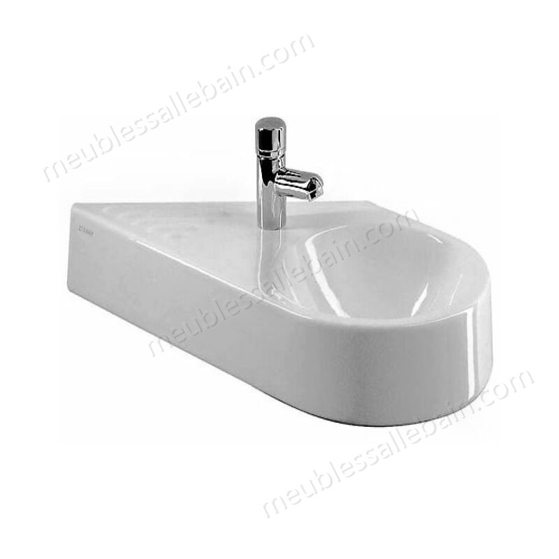 Moins Cher Duravit lave-mains Architec 64,5cm sans trop-plein, avec table de robinetterie, 1 trou de robinet, Coloris: Blanc - 0765650000 - -0