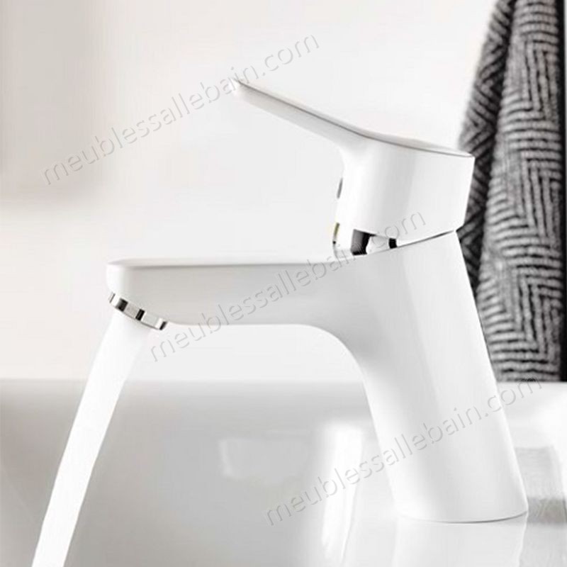 Prix Compétitif Mitigeur de lavabo Kludi Pure & Easy 100 Blanc - -2