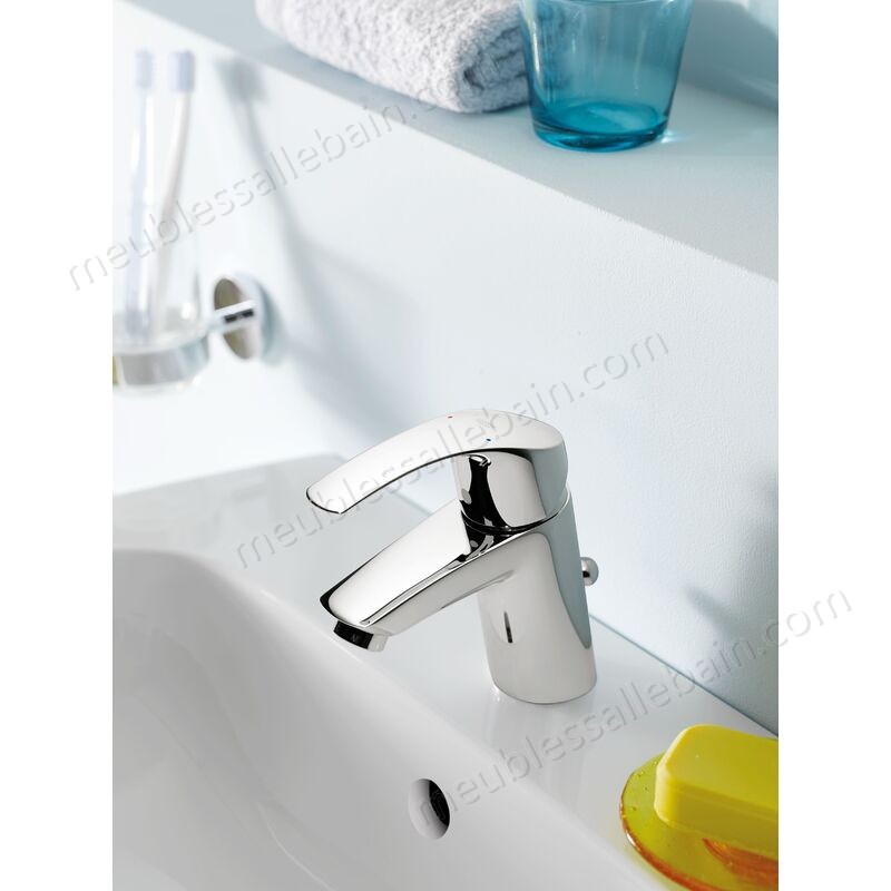 Prix Compétitif Grohe Eurosmart Set Mitigeur lavabo Taille S + Bonde clic clac Grohe pour lavabo avec trop-plein (32154002-CLICCLAC) - -2