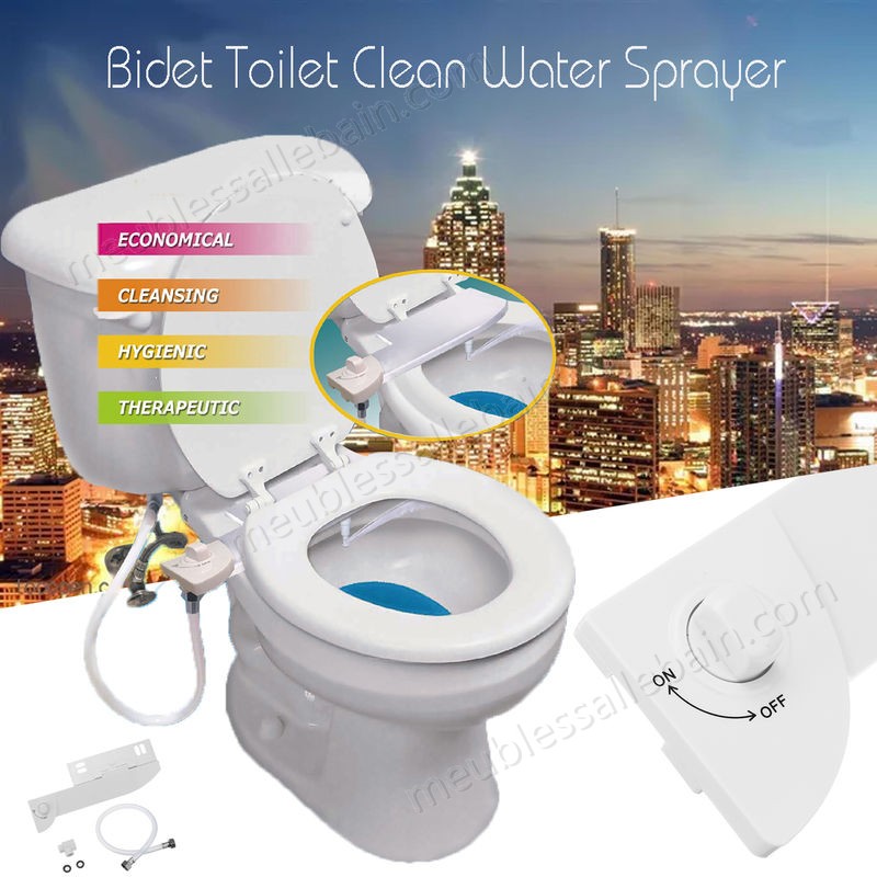 Moins Cher Dispositif de toilette WC bidet pulvérisateur dispositif sanitaire intelligent - -2