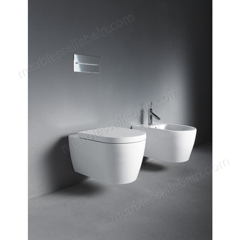 Moins Cher Duravit ME by Starck Wall bidet Compact, 480mm projection, Coloris: Blanc - 2290150000 - -1