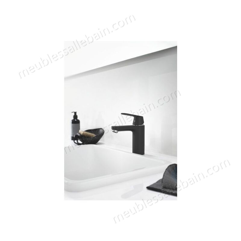 Prix Compétitif Eurosmart Cosmopolitan Mitigeur monocommande lavabo, taille M, noir mat/pièces chromées (23327KW0) - -1