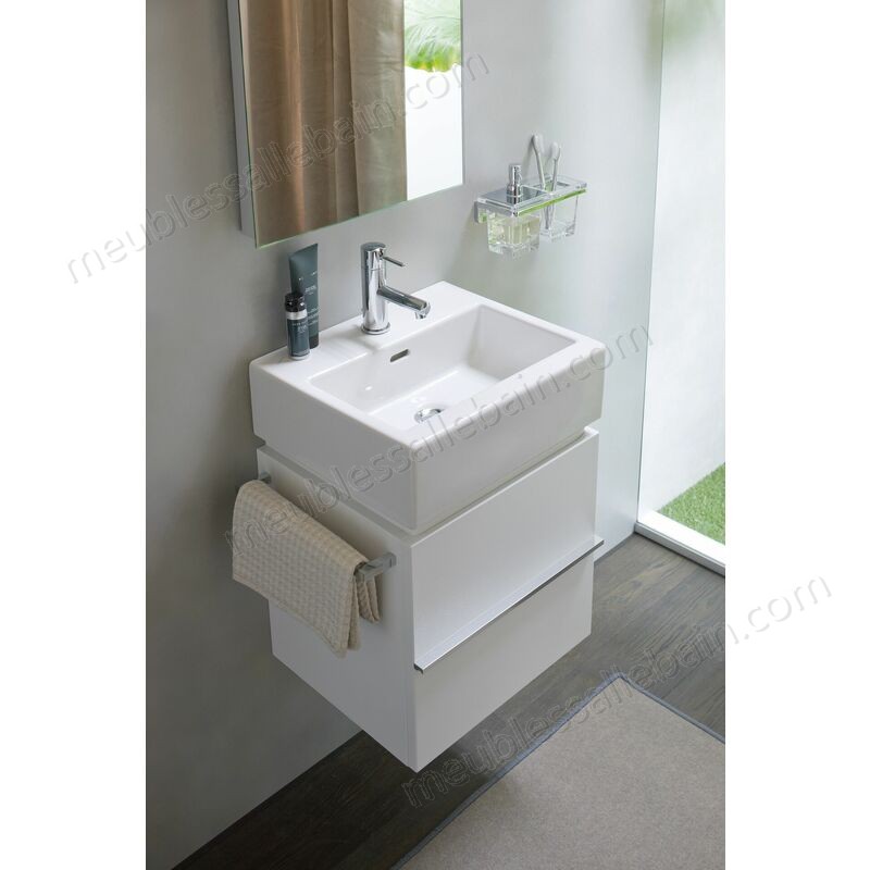 Moins Cher Laufen Living City Lave-mains, 1 trou pour robinet centré, avec trop-plein, 450x380, blanc - H8154320001041 - -0
