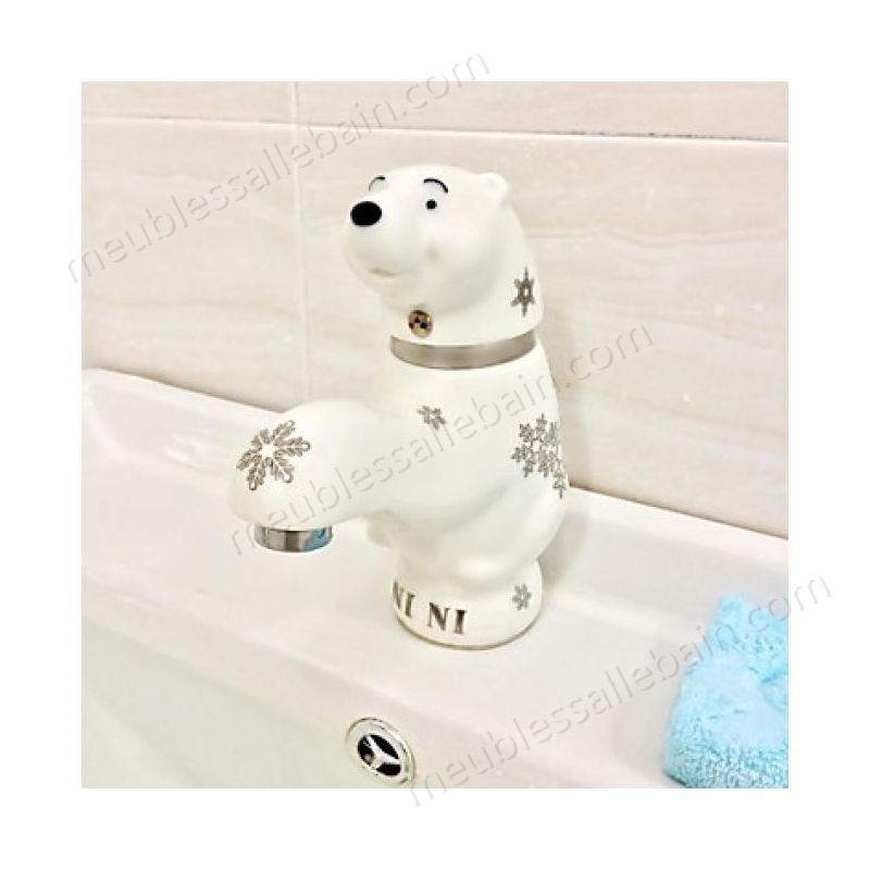 Prix Compétitif Robinet de lavabo en forme d'ours en céramique - -2