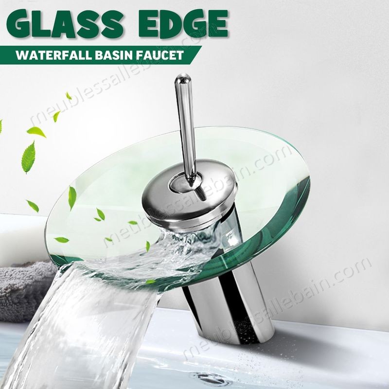 Prix Compétitif Robinet de sécurité monobloc monobloc en verre pour mitigeur de lavabo en cascade Sasicare - -4