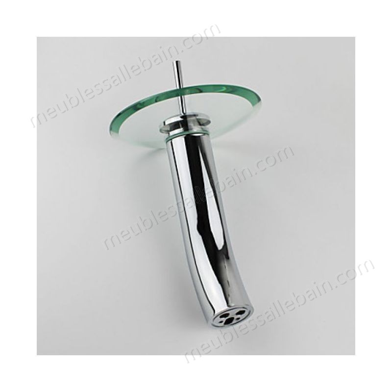 Prix Compétitif Robinet de lavabo avec bec verseur rond fait de verre, robinet de style moderne à poignée unique - -2