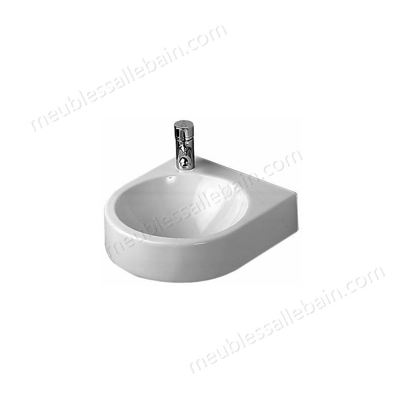 Moins Cher Duravit lave-mains Architec 36cm sans trop-plein, avec table de robinetterie, trou de robinet pré-percé, Coloris: Blanc - 0766350000 - -0