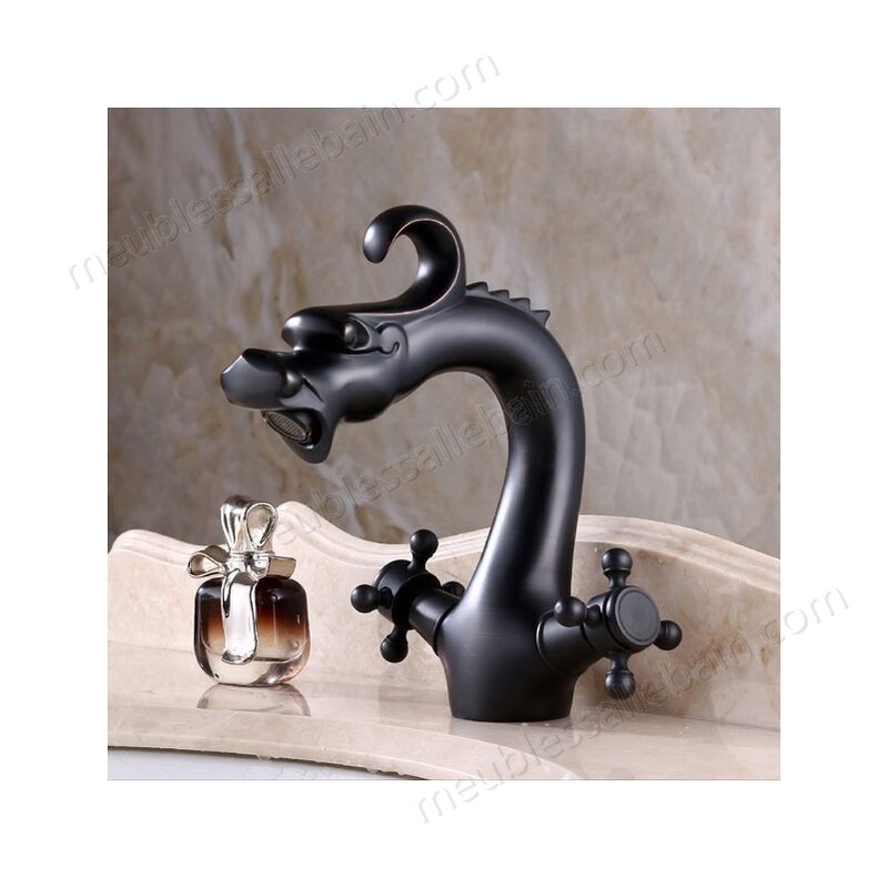Prix Compétitif Robinet salle de bain, un design traditionnel en forme de dragon et finition en bronze huilé - -0