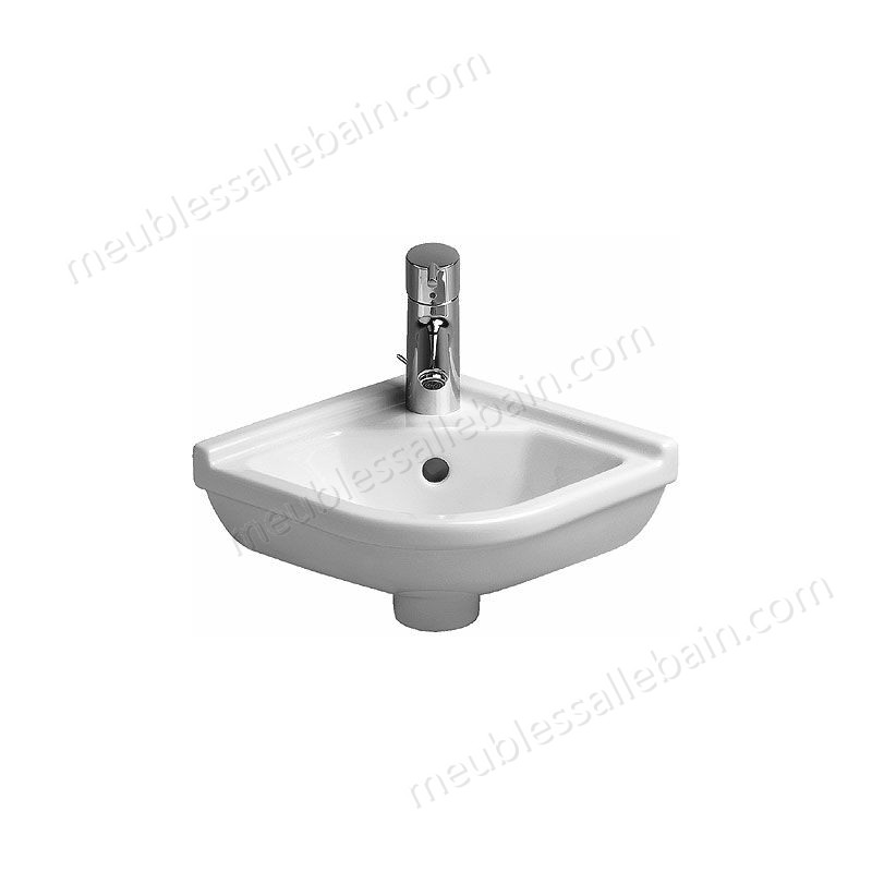 Moins Cher Duravit lave-mains d'angle Starck 3 44cm, avec trop-plein, 1 trou pour robinet, Coloris: Blanc - 0752440000 - -0
