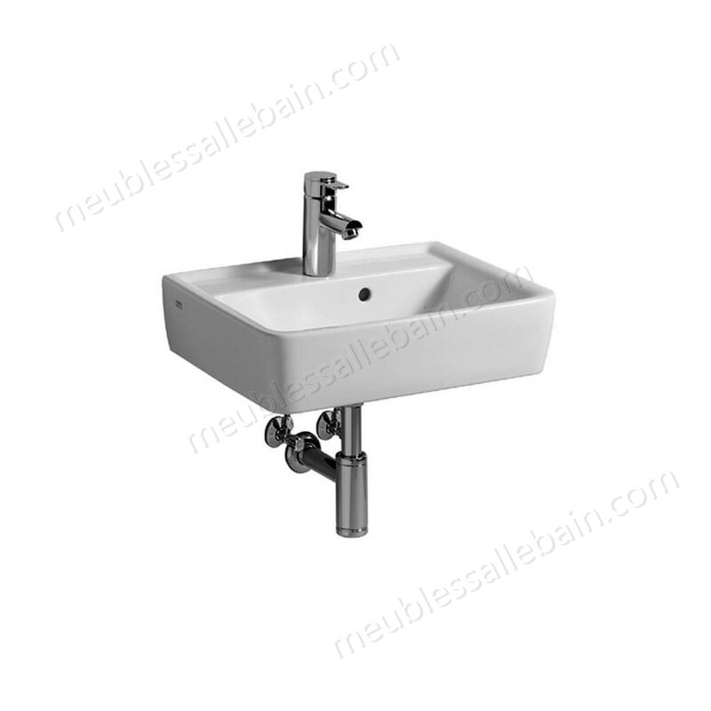 Moins Cher Keramag Renova Nr.1 Plan lavabo 50x38cm, avec trou pour robinet, sans trop-plein, Coloris: Blanc, avec KeraTect - 272152600 - -0