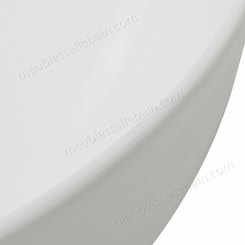 Moins Cher Hommoo évier triangulaire Céramique Blanc 50,5 x 41 x 12 cm HDV04469 - -3