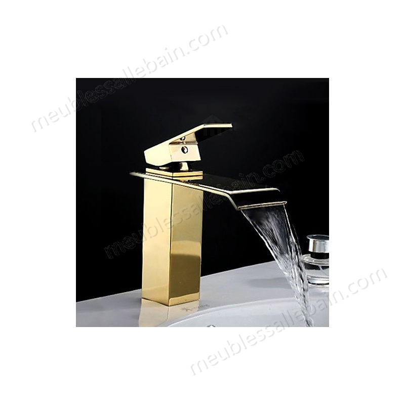 Prix Compétitif Robinet lavabo mitigeur contemporain avec bec en cascade - -3