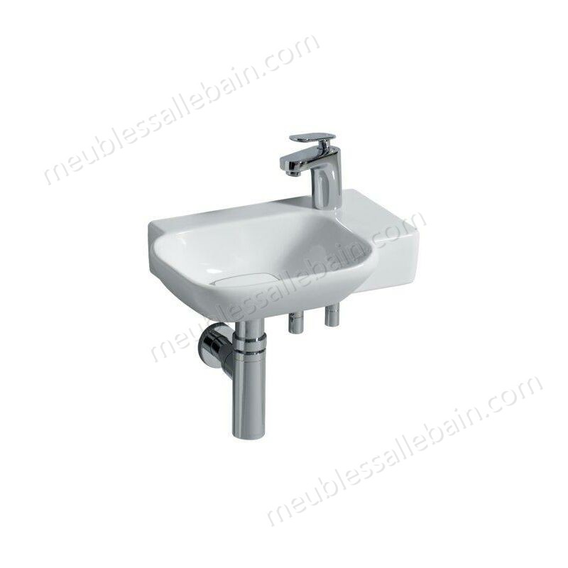 Moins Cher Keramag myDay lavabo à main 400x280mm avec trou pour robinet à gauche, blanc avec KeraTect, 125440 - 125440600 - -0