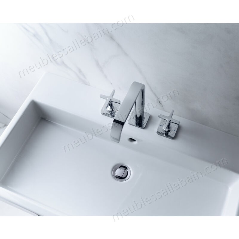 Moins Cher Hansgrohe Axor Citterio E Mélangeur lavabo 3 trous 170 avec vidage automatique et rosettes, Coloris: chrome - 36108000 - -2