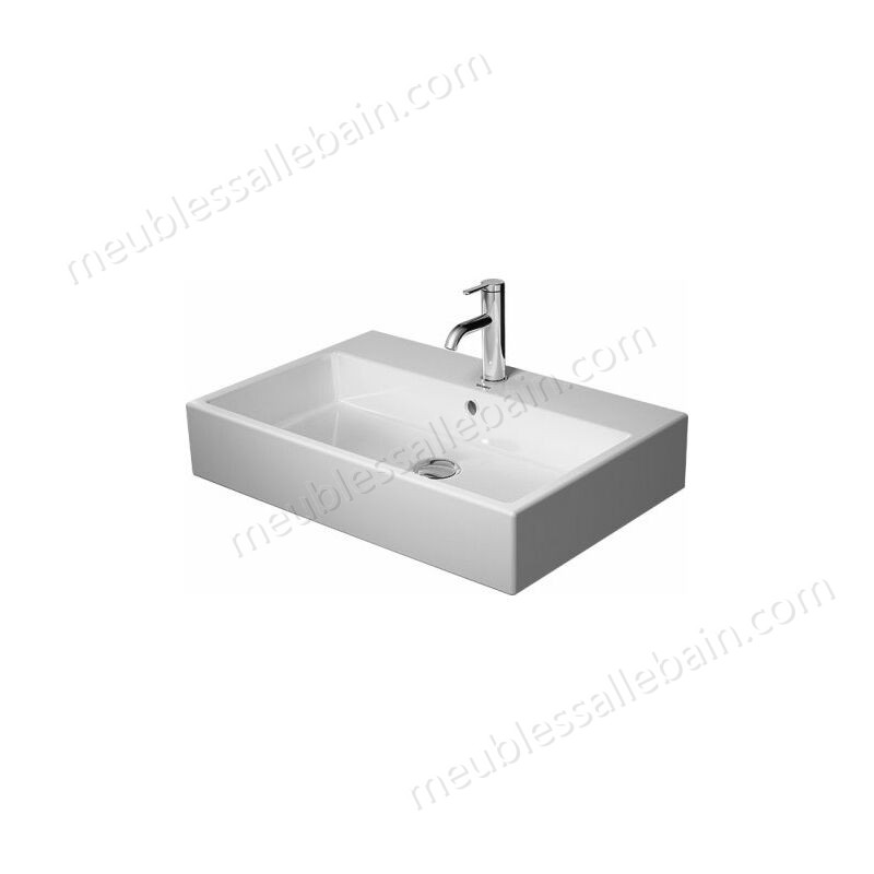 Moins Cher Duravit Vero Air meuble lavabo 70x47cm, avec trop-plein, avec banc de robinetterie, 3 trous de robinetterie, Coloris: Blanc - 2350700030 - -0