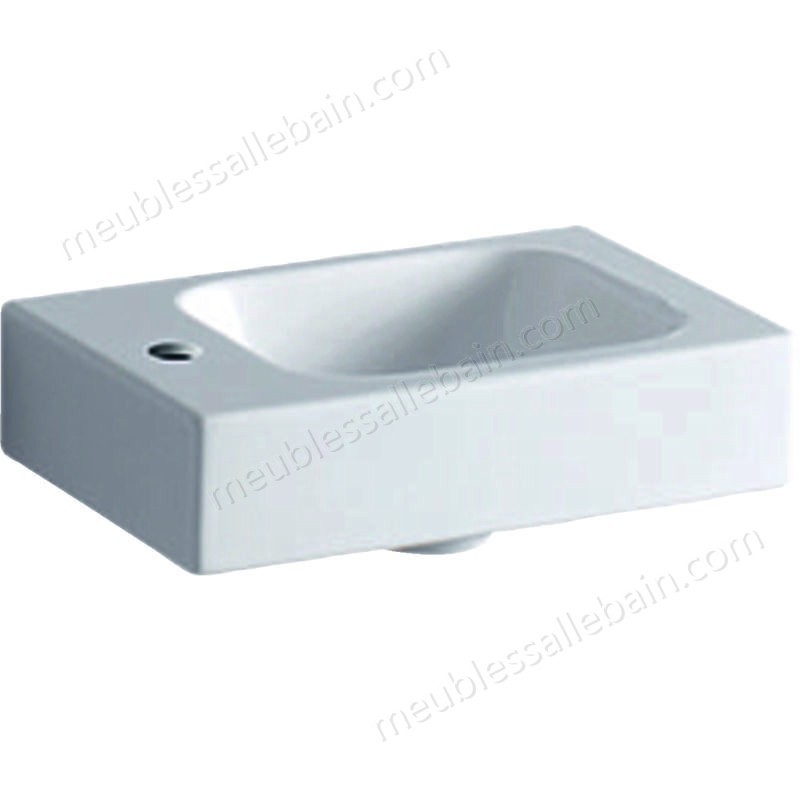 Moins Cher Keramag iCon xs lavabo 38x28cm, blanc, avec trou pour robinet à gauche, Coloris: Blanc - 124836000 - -0