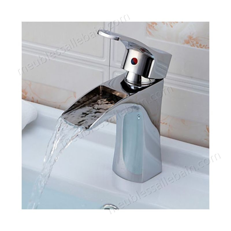Prix Compétitif Robinet de lavabo avec jet d'eau effet cascade chromé - -1