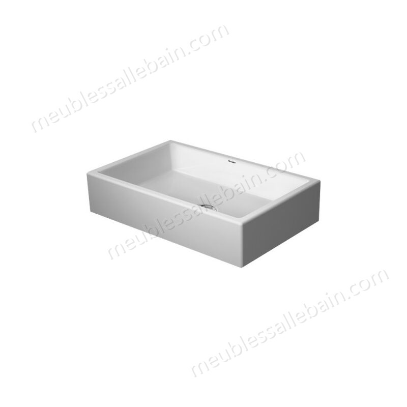 Moins Cher Duravit Vero Air top basin 60x38cm, sans trop-plein, sans table de robinetterie, sans trou de robinet, broyé, Coloris: Blanc - 2351600000 - -0
