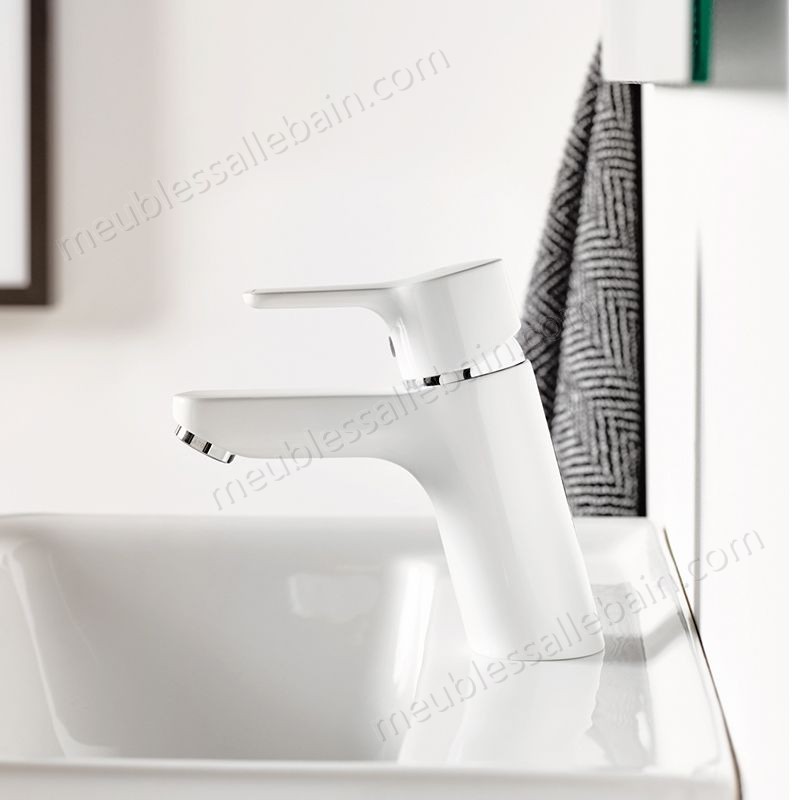 Prix Compétitif Mitigeur de lavabo Kludi Pure & Easy 70 Blanc - -2