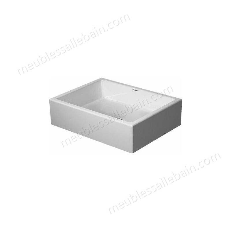 Moins Cher Duravit Vero Air top basin 50x38cm, sans trop-plein, sans table de robinetterie, sans trou de robinet, broyé, Coloris: Blanc - 2351500000 - -0
