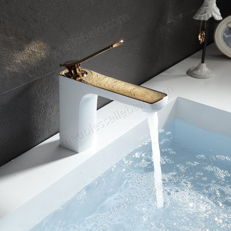 Prix Compétitif Robinet lavabo mitigeur classique en laiton solide - -4