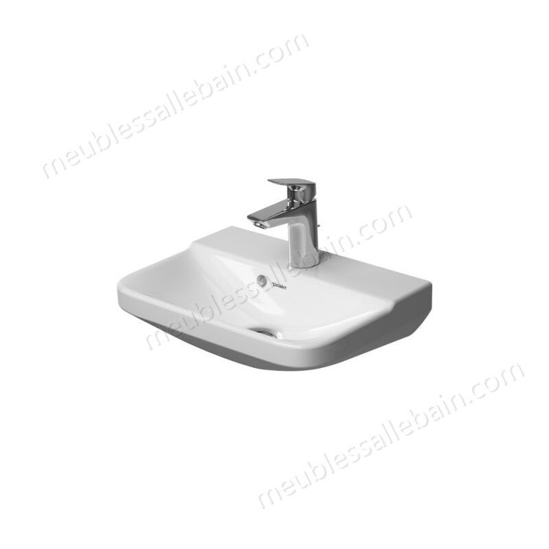 Moins Cher Duravit P3 Comforts Lave-mains, avec trop-plein, avec trop-plein, avec table de robinet, sans trou de robinet, 450mm, Coloris: Blanc - 0716450060 - -0