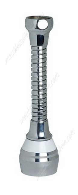 Moins Cher Paille tuyau d'aération Biflex cm.15 22x1f avec des robinets d'eau et aérateur, laiton chromé, double couture. - -0