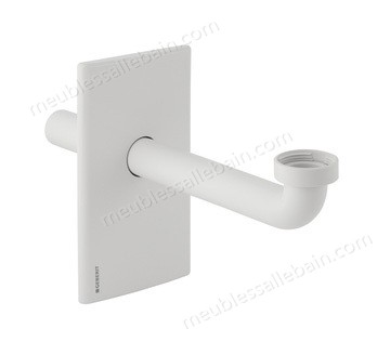 Moins Cher Set de finition synthétique Blanc pour bâti-support Duofix lavabo - -0
