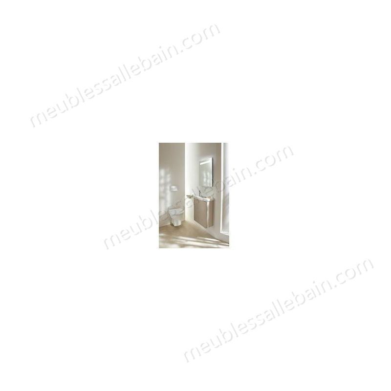 Moins Cher Lave-mains compact JACOB DELAFON ODEON UP 50 x 22 cm pre-perce 2 trous lateraux, possibilite d'installation sur meuble ODEON UP blanc, Ref.E4701-00 - -2