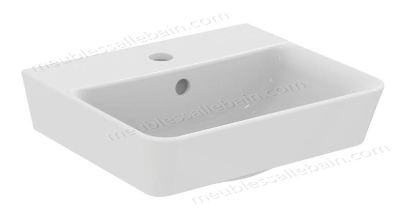 Moins Cher Déstockage - Ideal Standard - Lave-mains Cube 40 x 35 cm Blanc - CONNECT AIR - TNT - -0