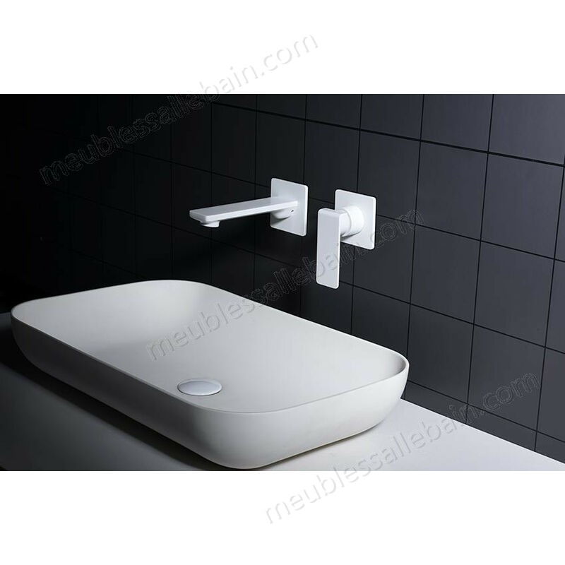 Prix Compétitif Robinet pour lavabo à encastrer blanc Imex - Serie Fiyi - -1
