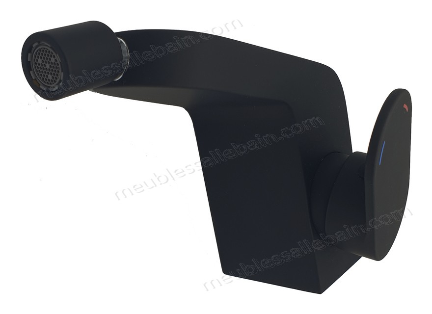 Moins Cher Bisk Futura de Noir à Levier Unique Robinet mitigeur pour Bidet 8.3 x 13 x 15 cm - -1