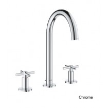 Prix Compétitif Grohe - robinet lavabo couleur 3 trous Atrio, chrome