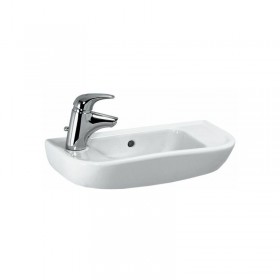 Moins Cher Laufen PRO B Lave-mains lavabo, 1 trou à droite, avec trop-plein, 500x250, blanc, Coloris: Blanc avec LCC - H8169574001061