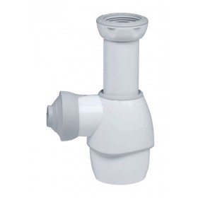Moins Cher Siphon universel (2 modèles) pour équiper tous types de lavabos, vasque et lave-mains - siphon tout en un blanc gris pro- Wirquin Pro - 30720407