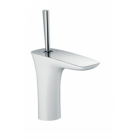 Moins Cher PuraVida 240 Mitigeur lavabo surélevé pour vasque libre avec flexibles de 900 mm vidage push-open pur chrome
