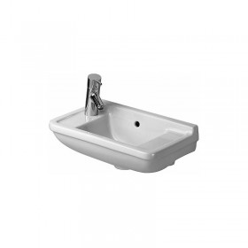Moins Cher Duravit lave-mains Starck 3 50cm, trou pour robinet pré-percé à gauche et à droite, Coloris: Blanc avec Wondergliss - 07515000001
