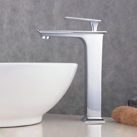 Prix Compétitif Robinet mitigeur lavabo surélevé Blanc