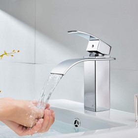 Prix Compétitif Auralum Mitigeur de lavabo Robinet Vasque Brillant en Laiton Salle de Bain WC