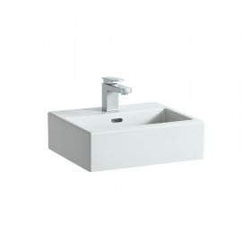 Moins Cher Laufen Living City Lave-mains, sans trou pour robinet, avec trop-plein, 450x380, blanc - H8154320001091