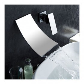 Prix Compétitif robinet salle de bain à fixation murale, fini en métal chromé