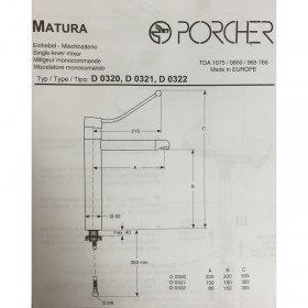 Prix Compétitif Porcher D0321AA - Mitigeur lavabo monotrou MATUra - chrome