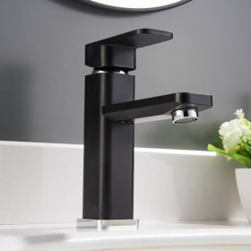 Prix Compétitif Robinet mitigeur pour lavabos vasques 1233CB chromé/noir